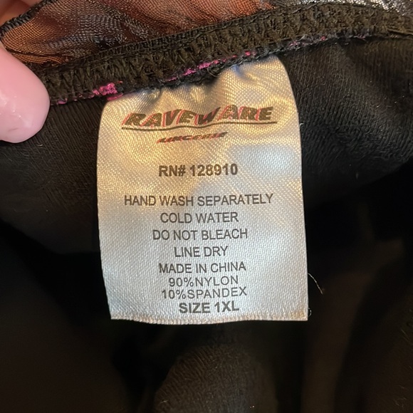 RAVENWARE Bodysuit/Bustier/Garter Belt w/Skirt, Costume: Plus Size 1XL - Picture 12 of 16